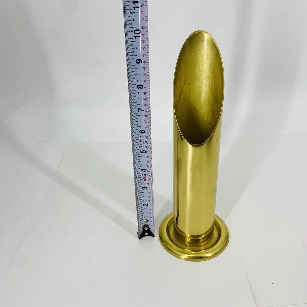 Vintage MCM Gatco Modernist Solid Brass 11
